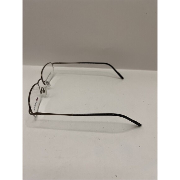 Bugle Boy Eyeglasses Eyewear 2002 Taupe HalfRim Demo Lens Brown 49-18-135 - Picture 4 of 7